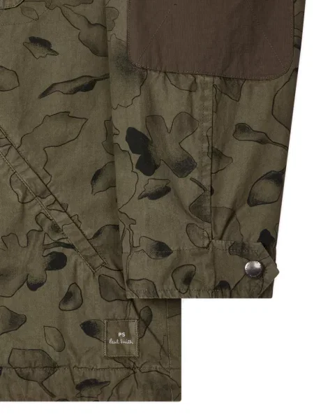 Gulerat geacă Ps Paul Smith cu model floral cu imagine verde