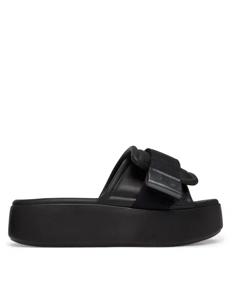 Šlepetės Melissa Melissa Free Fuzzy Slide Platform Ad juoda