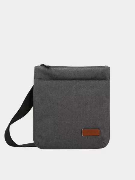 Переработанный сумка через плечо Picard серая