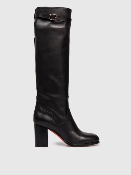 Шкіряні чоботи Santoni чорні