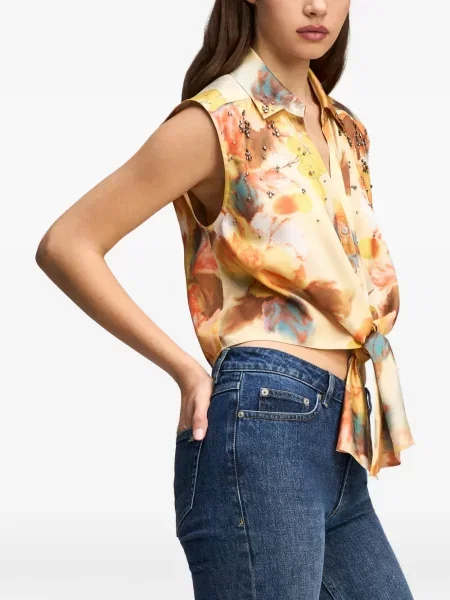 Top Cinq A Sept cu model floral cu imagine
