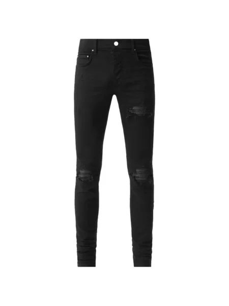 Blugi skinny Amiri zdrențuiți skinny fit negru