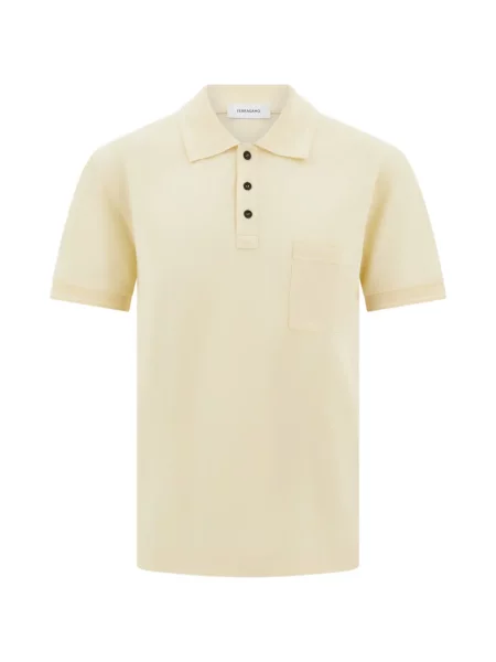 Tricou polo Ferragamo galben