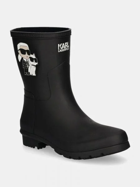 Gumijasti škornji Karl Lagerfeld KALOSH črna