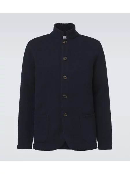 Cardigan Eleventy de lână albastru