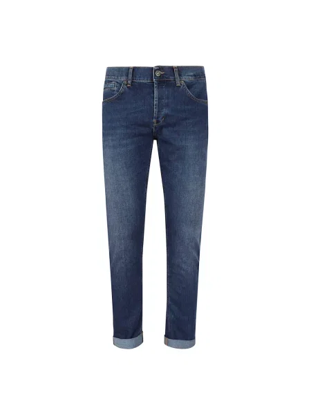 Skinny jeansy skinny Dondup niebieskie