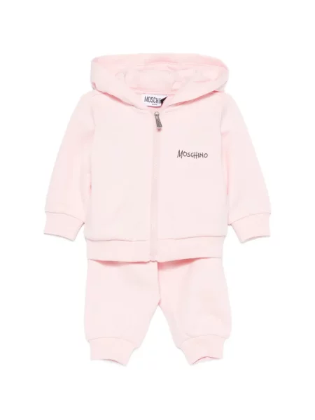 Komplet dresowy dziecięcy Moschino różowy