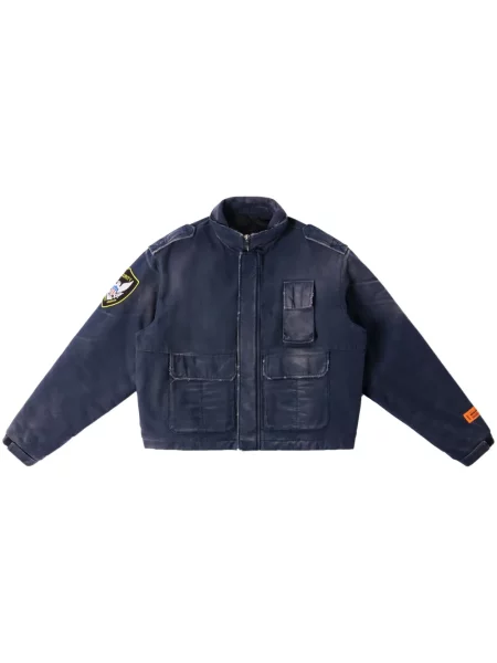 Geacă Heron Preston zdrențuiți albastru