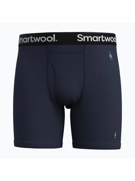 Bokserki termoaktywne Smartwool Everyday Merino Boxer Brief Boxed deep navy granatowe