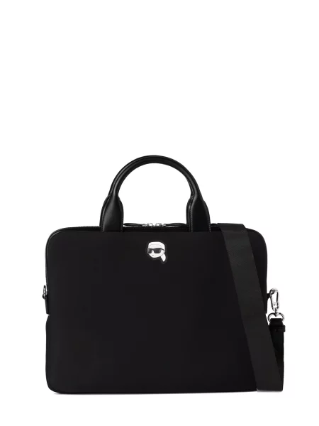 Karl Lagerfeld Torbe za prenosnik IKON črna bela