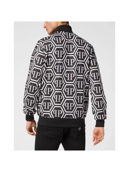 Kurtka skórzana Philipp Plein do biegania czarna