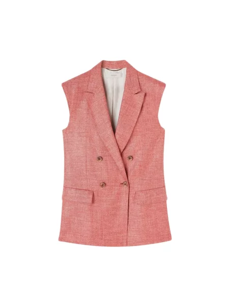 Kamizelka Agnona różowa