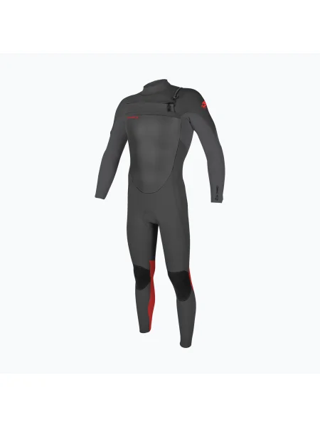 Детски неопренов костюм за плуване O'Neill Youth Epic Chest Zip Full graphite/smoke/red сиво