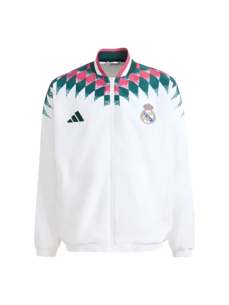 ADIDAS PERFORMANCE Αθλητικό μπουφάν Real Madrid Stadium πετρόλ / σμέουρο / μαύρο λευκό