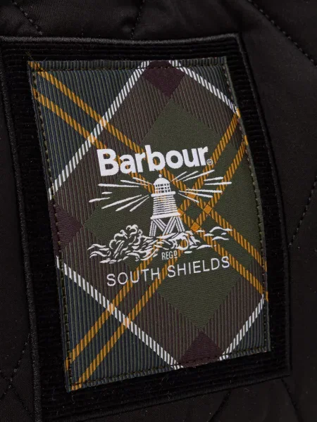 Ватиран шопинг чанта Barbour с автограф черно