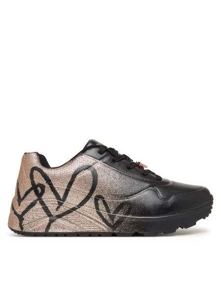 Laisvalaikio batai Skechers Jgoldcrown: Uno Lite Heartdust Forever juoda