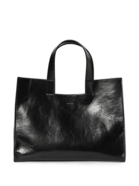 Shopper táska Bally autogrammal fekete