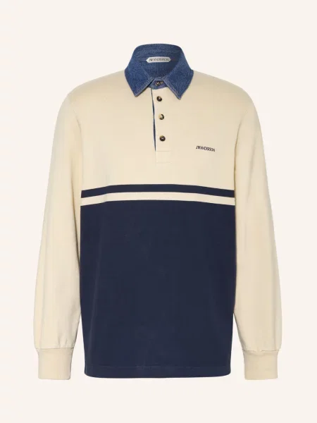 Jw Anderson Žerzejová Polokošile / tmavě modrá béžová