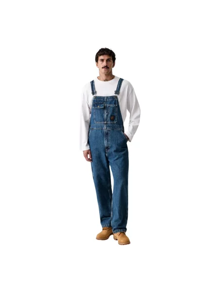 Szerokie jeansy Levi's niebieskie