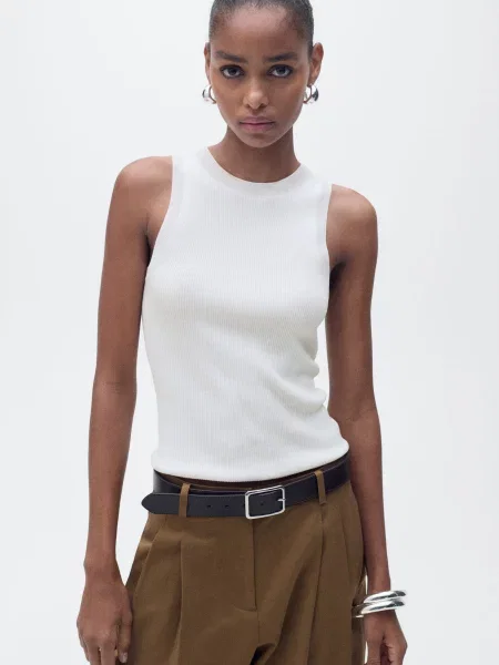 Майка MANGO білий