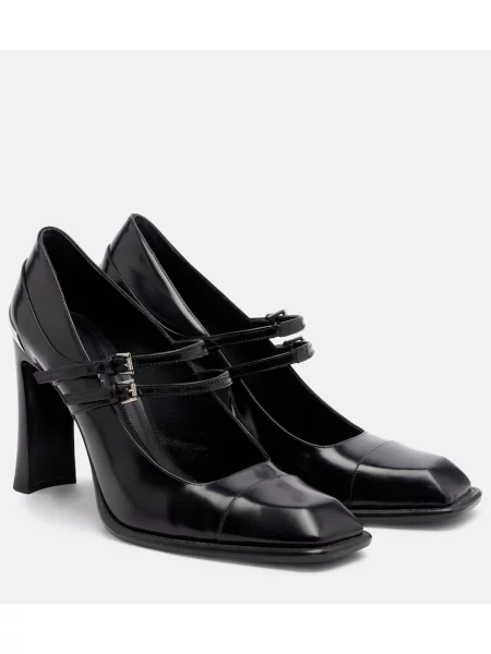 Pantofi cu toc Mcqueen din piele negru