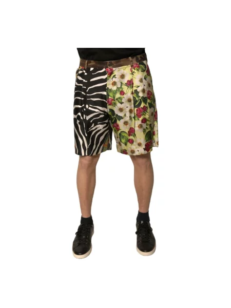 Jedwabne bermudy Dolce And Gabbana z logo