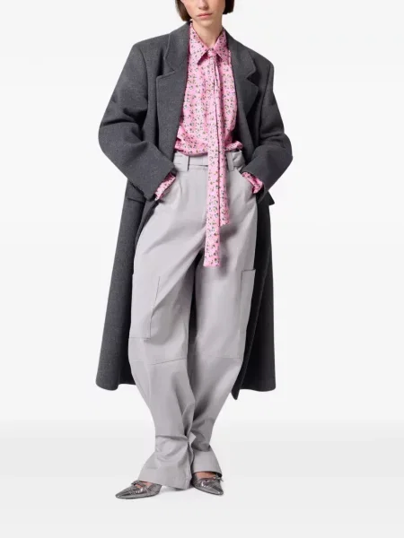 Cămașă Msgm cu funde cu model floral roz