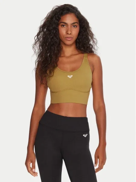 Roxy Спортен сутиен Heart Into It Attitude бежов