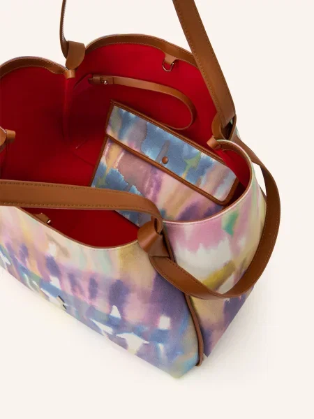 Shopper kabelka Christian Louboutin modrá