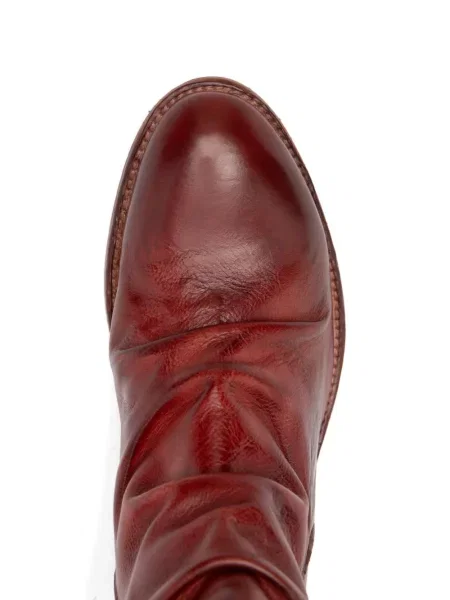 Botine Shoto din piele roșu