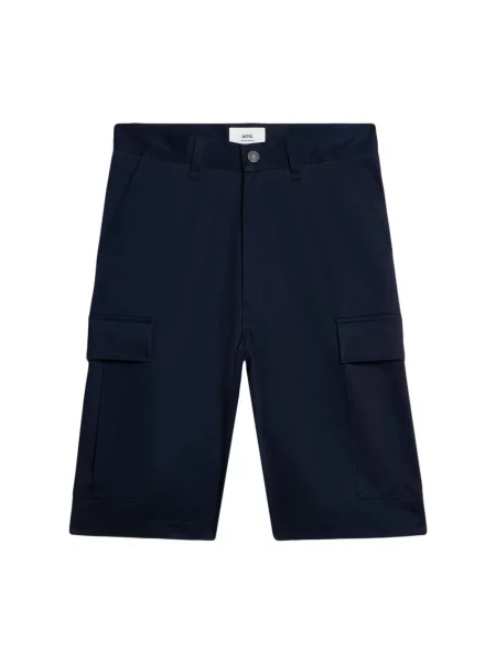 Szorty cargo Ami Paris casual niebieskie