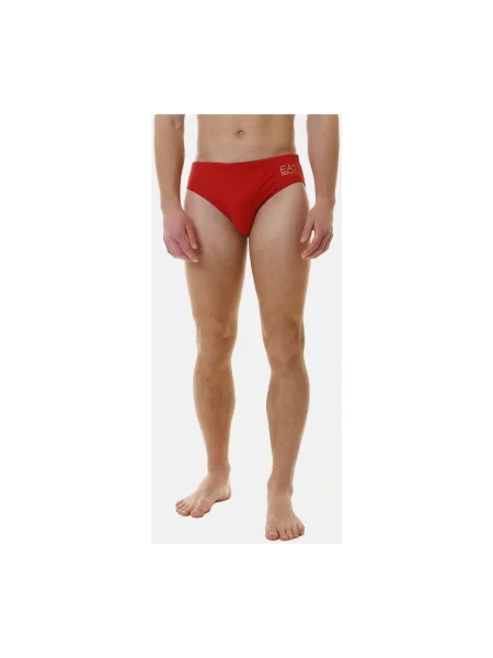 Pantaloni Emporio Armani Ea7 roșu