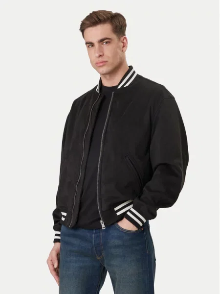 Bunda bomber Guess Jeans černá