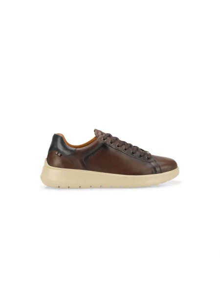 Sneakersy Ambitious skórzane brązowe