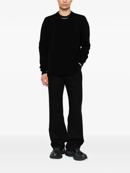 Pulover Rick Owens cu decolteu rotund negru