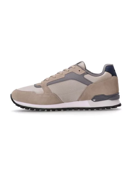 Sneakersy Boss skórzane beżowe