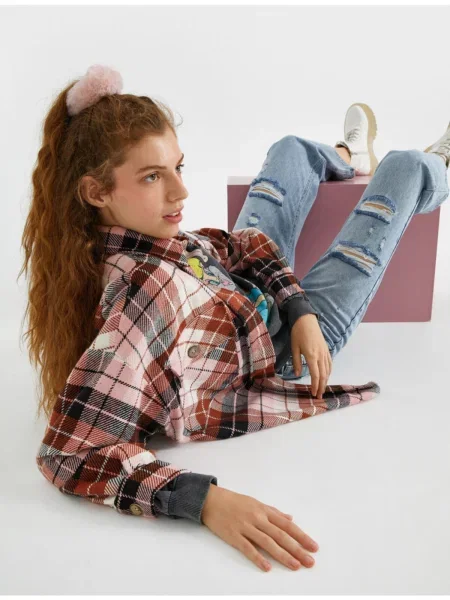 Jeansy straight leg Koton niebieskie