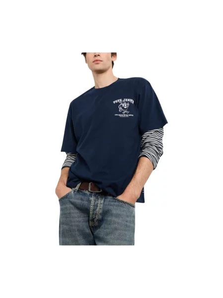 Koszulka Pepe Jeans niebieska