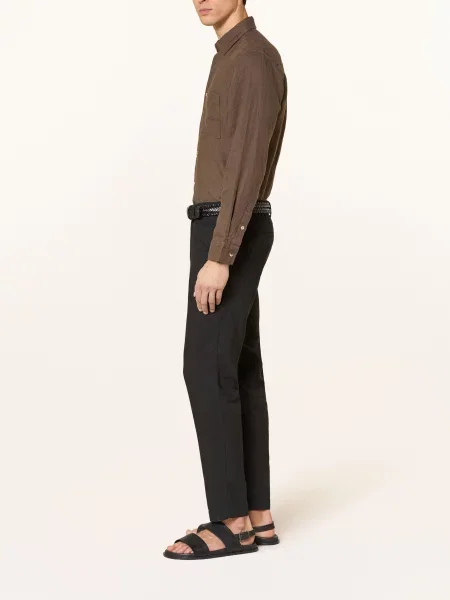 Boss Kalhoty Kane Extra Slim Fit S Lnem černá