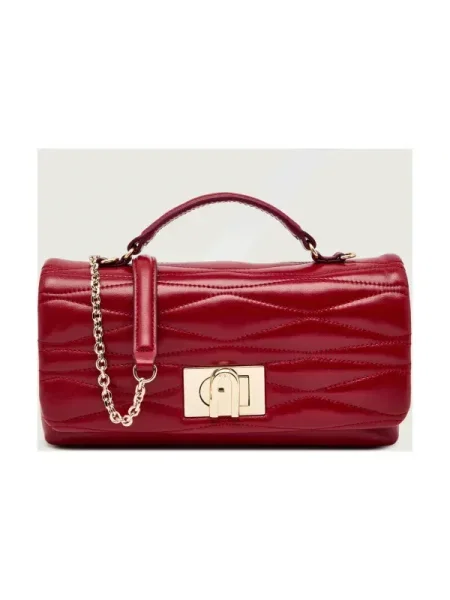 Furla De piele geantă pe umăr FURLA roșu