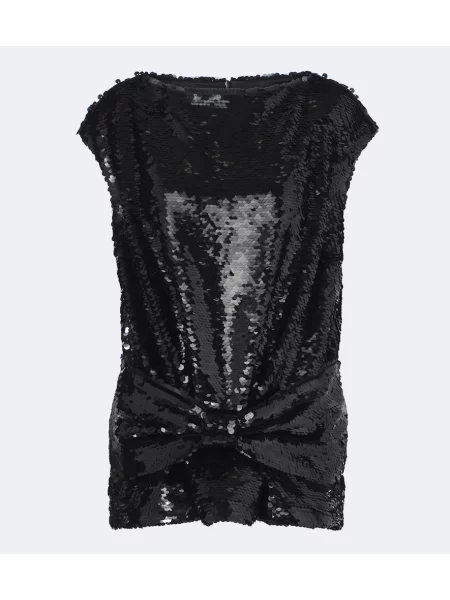 Top Simone Rocha cu funde negru