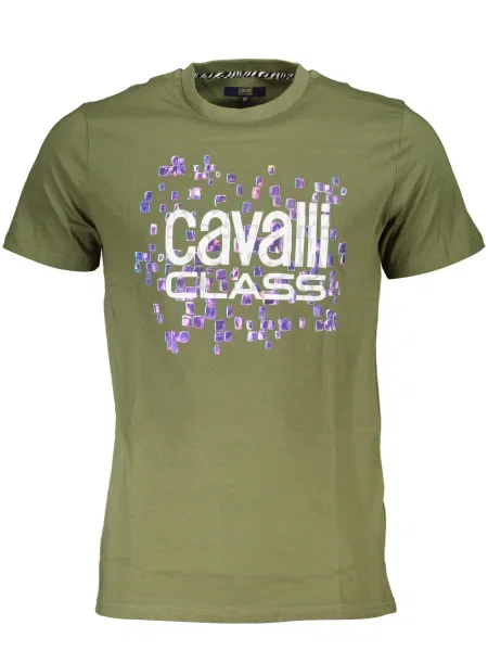 Tricou Cavalli Class scurt alb