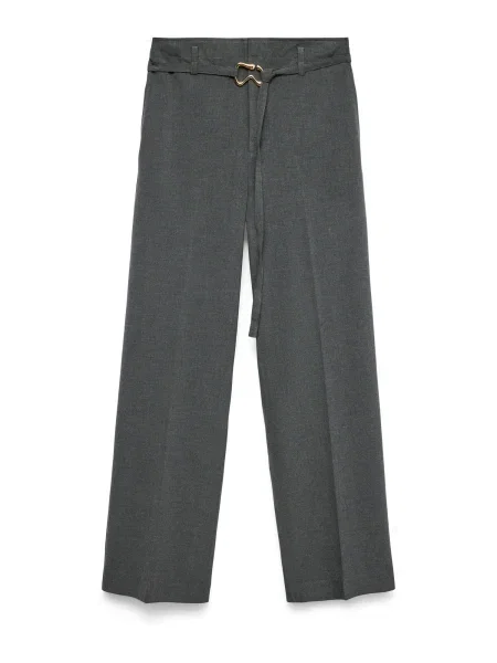 VERO MODA Hlače na crtu VMOANA bazalt siva