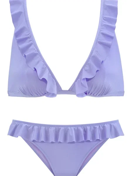 S.Oliver Costum de baie două piese mov liliachiu