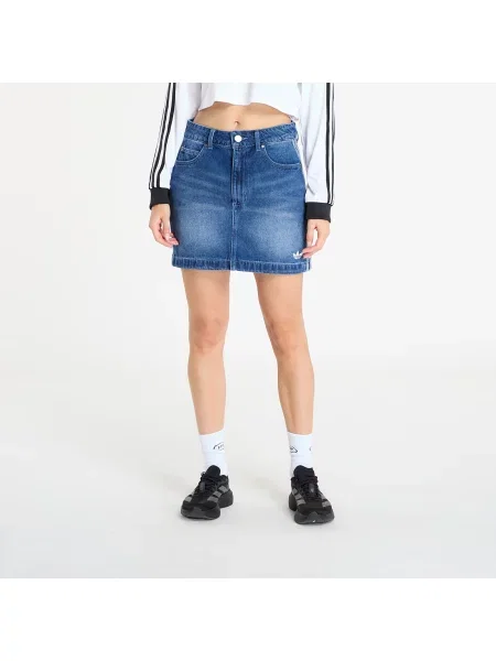 Ριγέ φούστα τζιν Adidas Originals