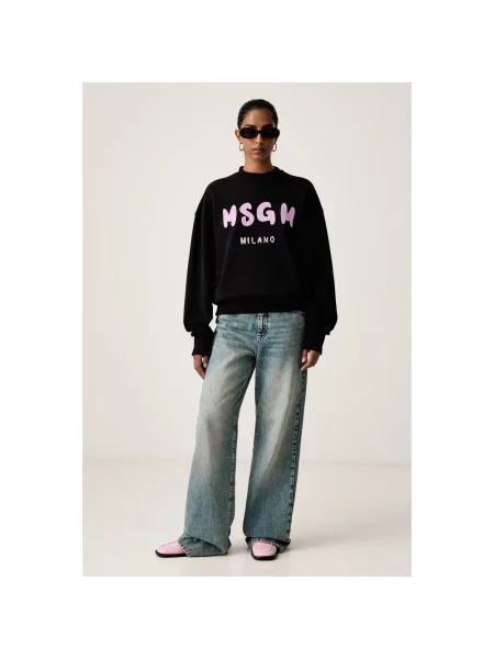 Bluza Msgm z nadrukiem czarna