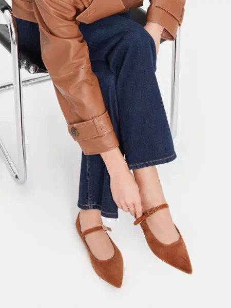 MEXX Балеринки Светлокафяв