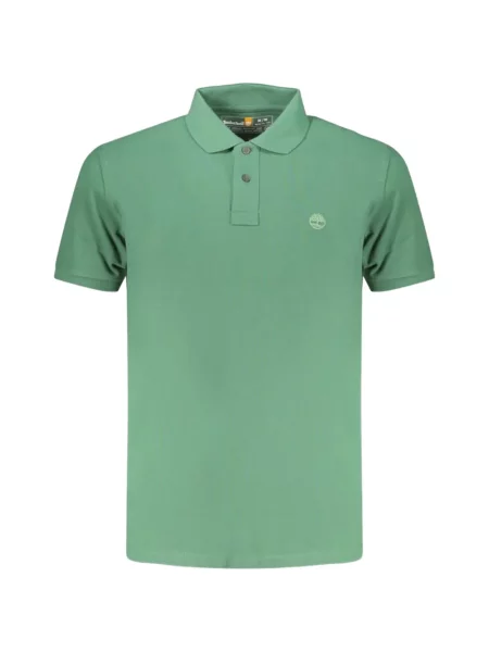 Tricou polo Timberland cu broderie verde