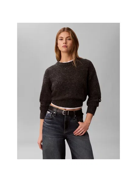 Mikina bez kapucne Calvin Klein Jeans sivá