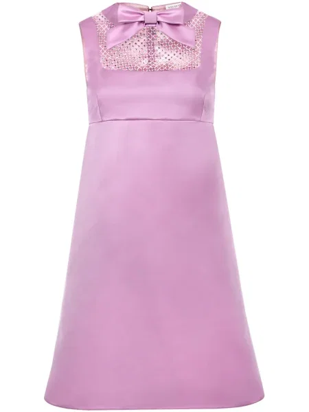 Rochie Nina Ricci cu funde din satin roz
